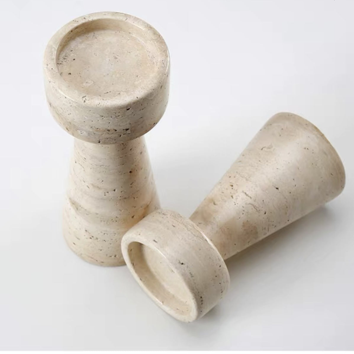 Candle Holder in Solid, Conical Base for Pillar Candles