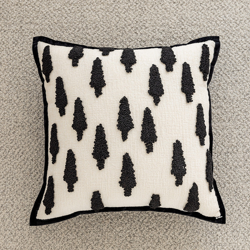 Cushion Cover, Hand-Tufted Texture with Concealed Zip