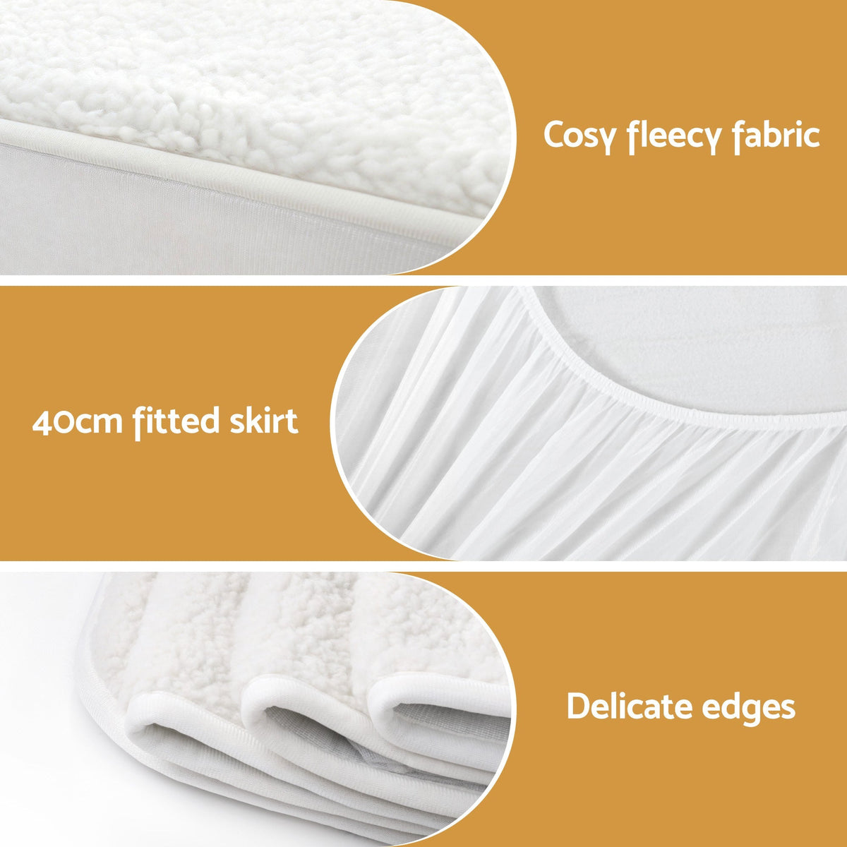 Electric Blanket Fleece Heated Underblanket with Nine Heat Settings