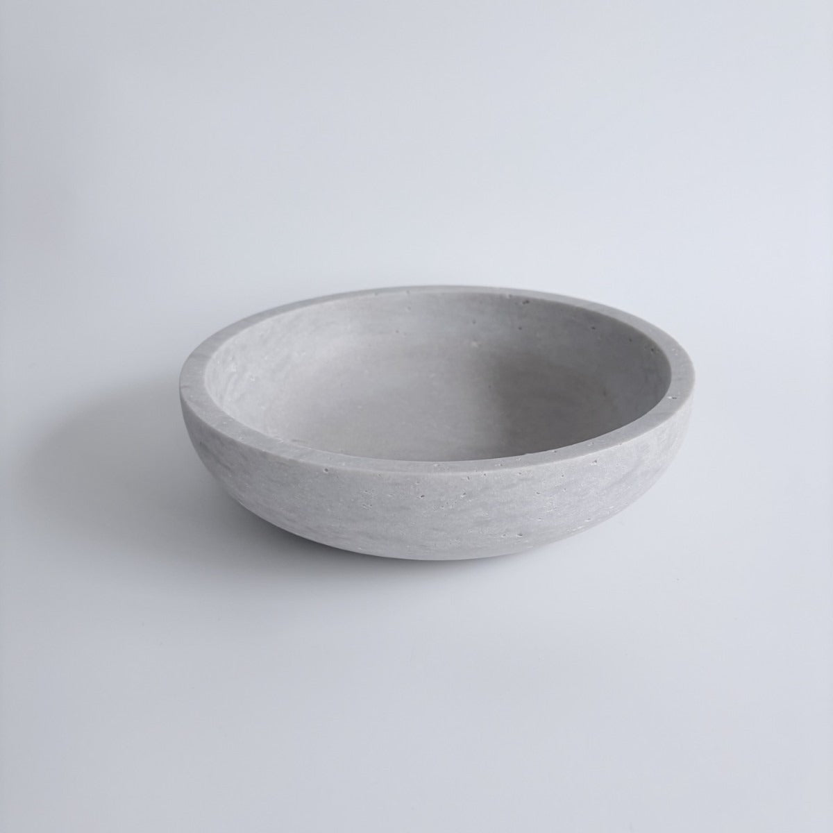 Fruit Bowl in Solid Natural Stone, Round with a Wide Rim