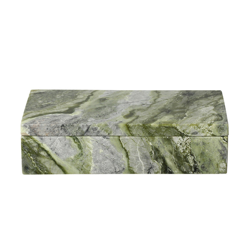 Jewellery Box in Solid Natural Marble with Removable Lid