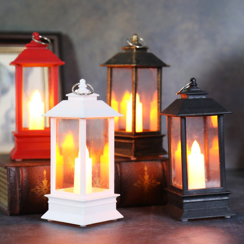 Lantern with Candle Glow, Battery Operated, Classic Design