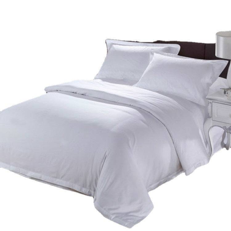Quilt Cover Set in Pure Cotton Sateen with Decorative Border