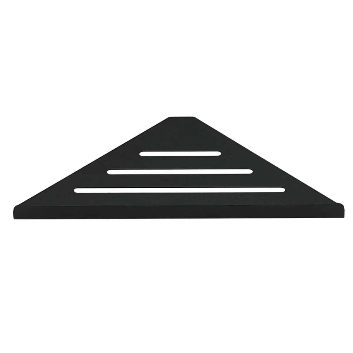 Shower Caddy, Triangular Corner Shelf with Raised Front Edge