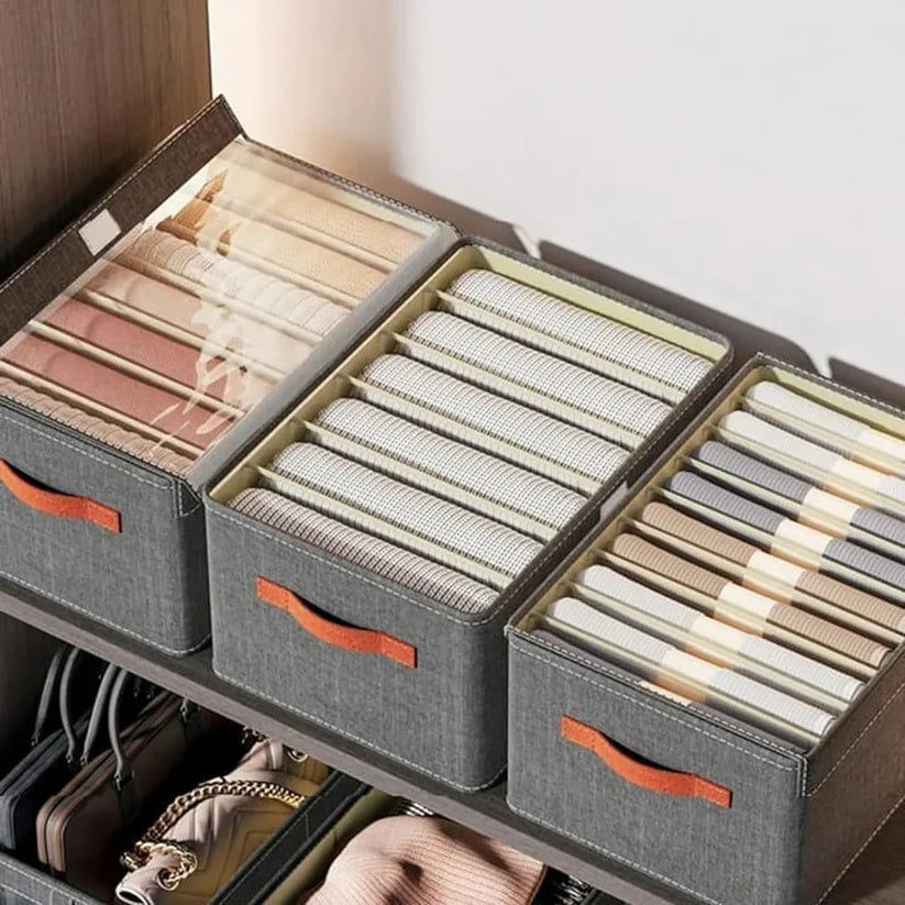Storage Box with Stainless Steel Frame, Foldable and Moisture-Resistant