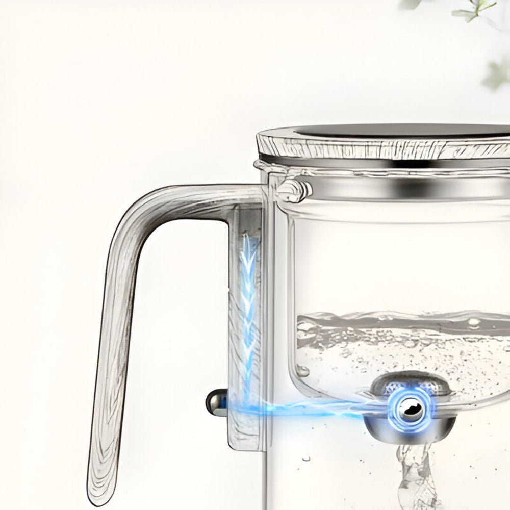 Teapot with Stainless Steel Filter, Heat-Resistant Body and Drip-Free Spout