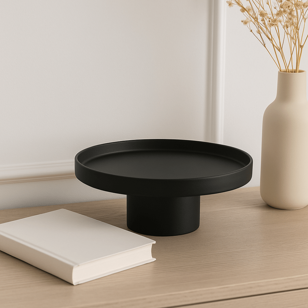Tray in Acrylic, Round or Rectangular for Decorative Storage