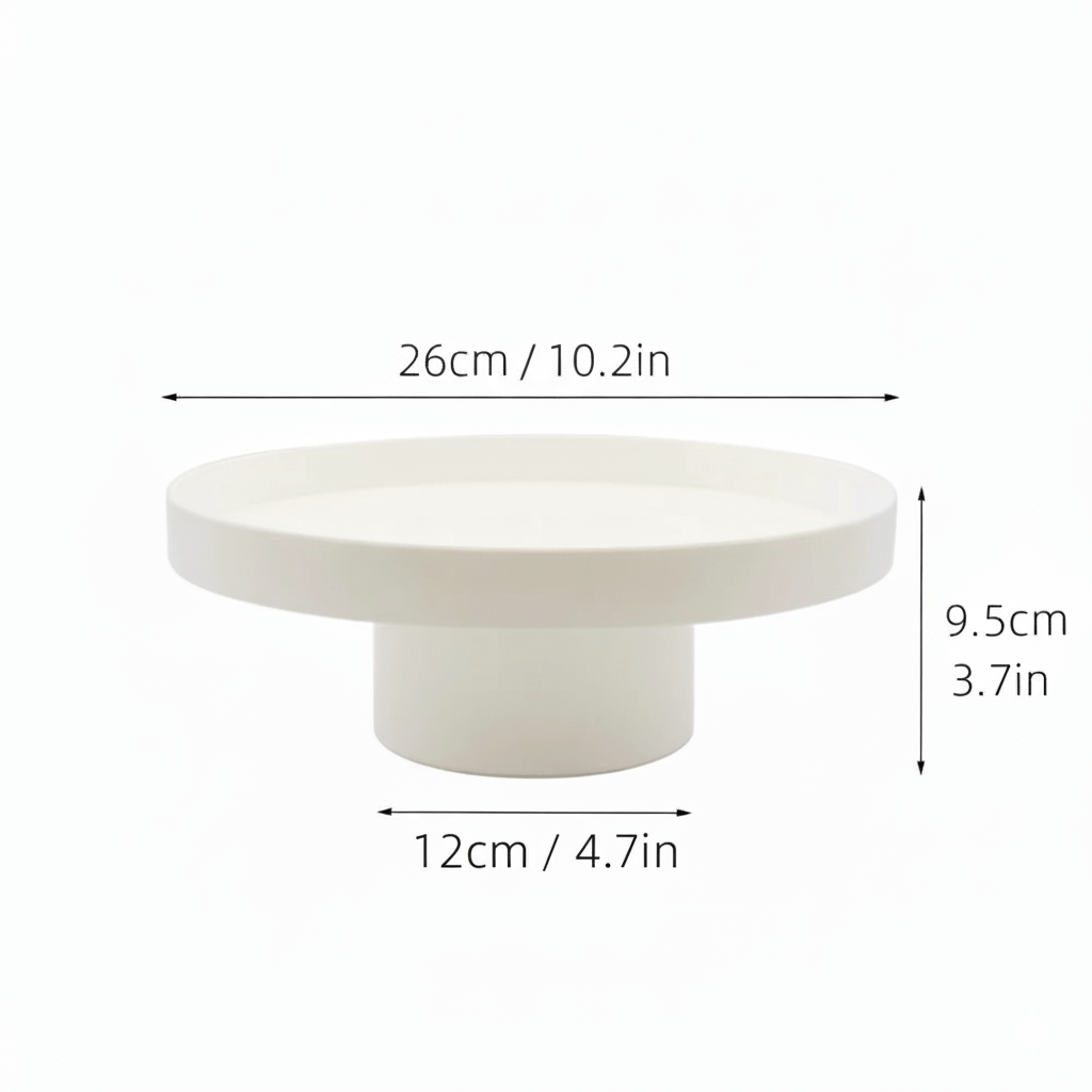 Tray in Acrylic, Round or Rectangular for Decorative Storage
