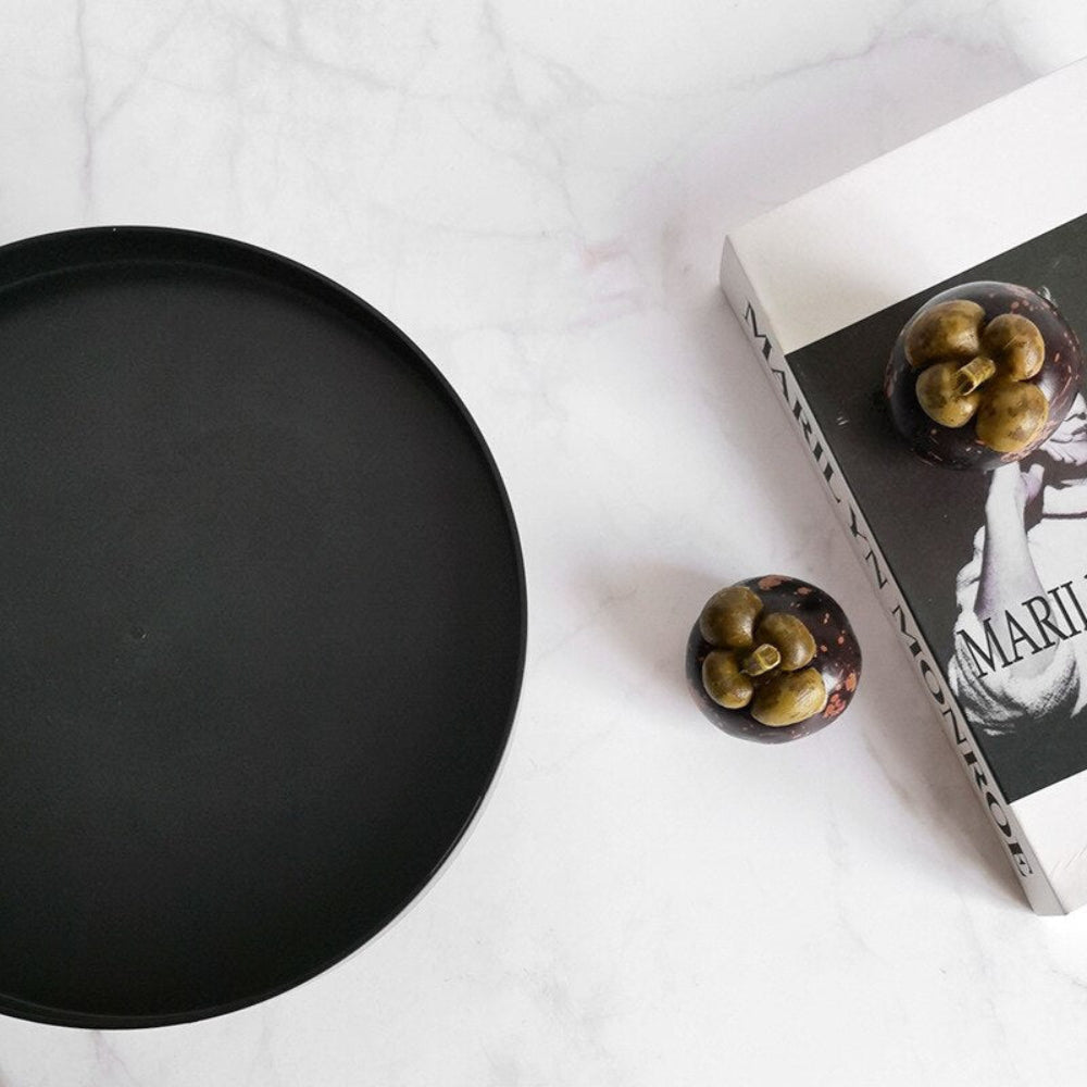 Tray in Acrylic, Round or Rectangular for Decorative Storage