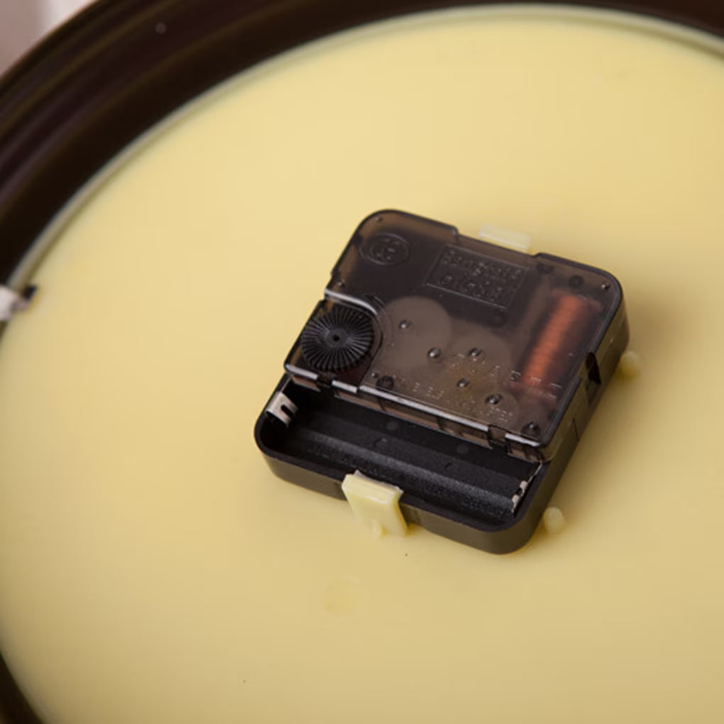 Wall Clock in Metal, Double-Sided Station Style with Silent Movement