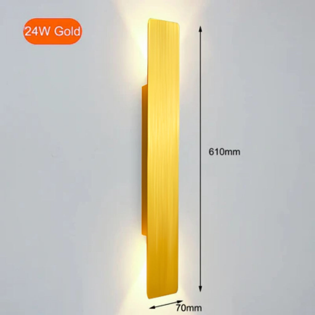 Wall Light in Aluminium, Waterproof Outdoor LED Up-and-Down Lighting
