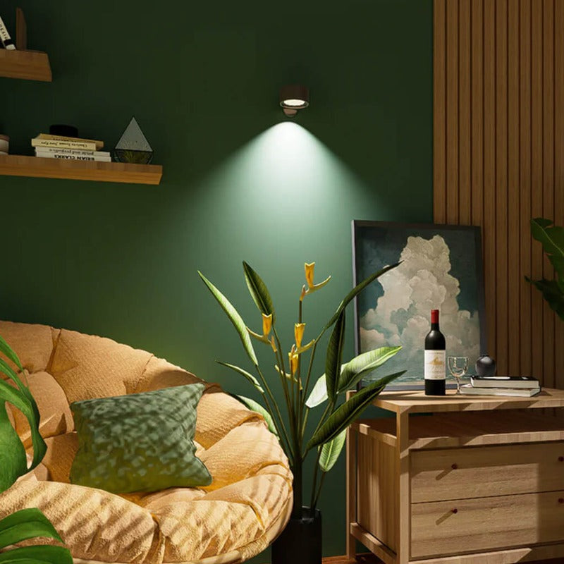 Wall Light with Aluminium Shade, Magnetic and Dimmable