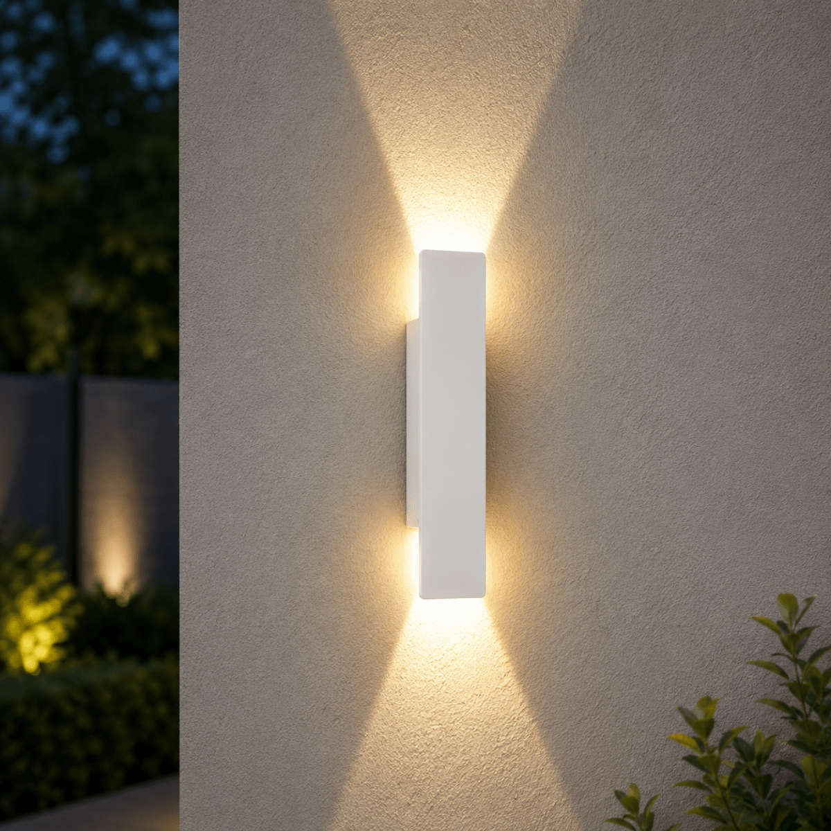Wall Light with Energy-Efficient LED, Indoor and Outdoor Versions