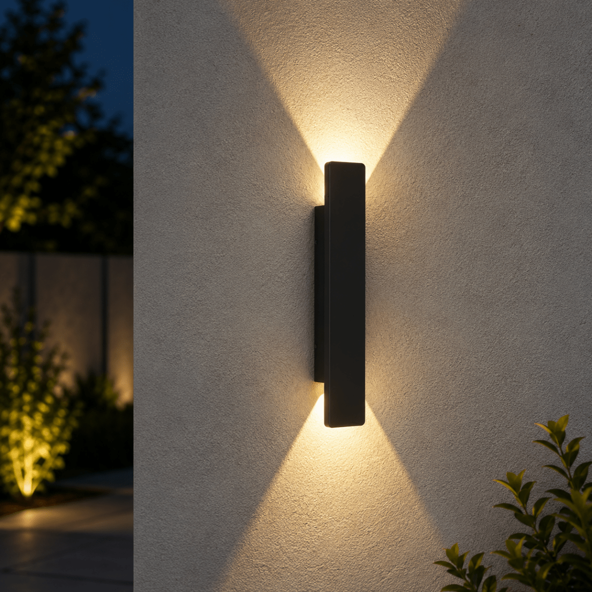Wall Light with Energy-Efficient LED, Indoor and Outdoor Versions