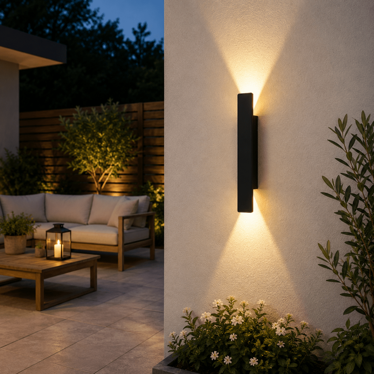 Wall Light with Energy-Efficient LED, Indoor and Outdoor Versions