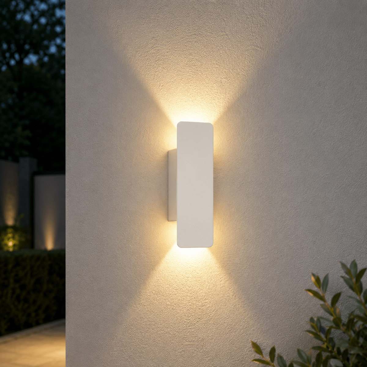 Wall Light with Energy-Efficient LED, Indoor and Outdoor Versions