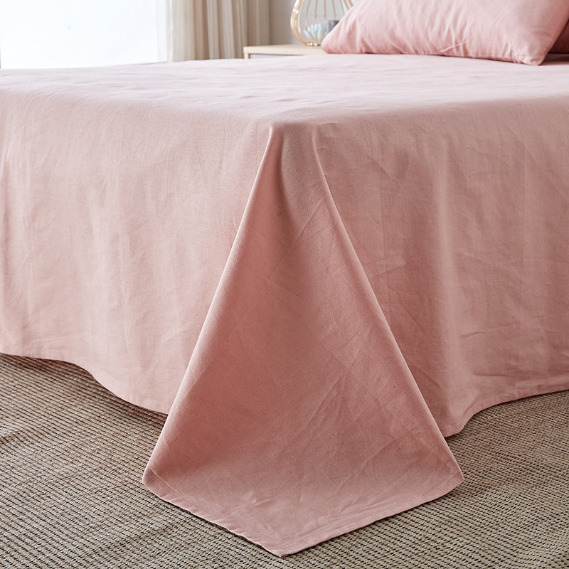 Washed Linen-Cotton Bedding Set with Tie Fastenings