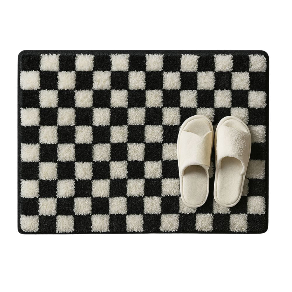 Bath Mat in Absorbent Microfibre Blend with Non-Slip Backing