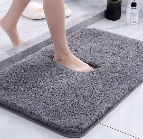Bath Mat with Dense Soft Pile, Absorbent, Heavyweight, Rectangular