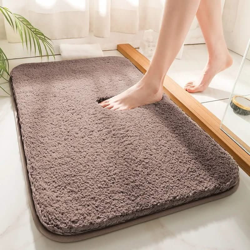 Bath Mat with Dense Soft Pile, Absorbent, Heavyweight, Rectangular