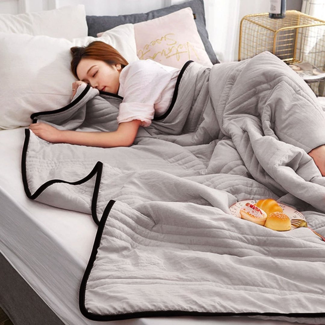 Bed Cover with Matching Covers, Rectangular Quilted Bedspread