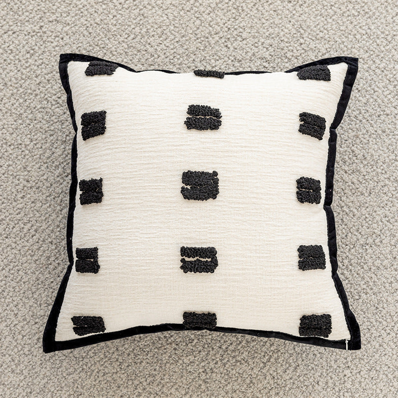 Cushion Cover, Hand-Tufted Texture with Concealed Zip