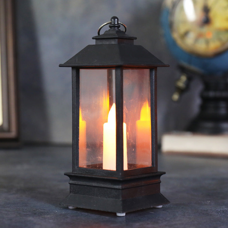 Lantern with Candle Glow, Battery Operated, Classic Design