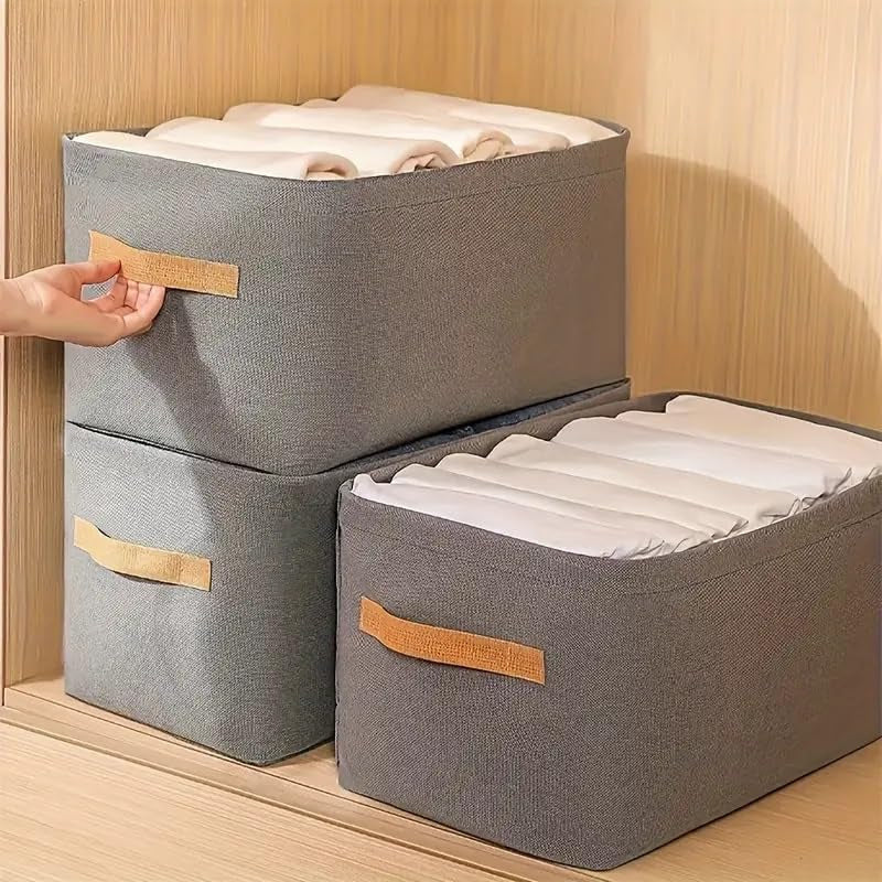Storage Box with Stainless Steel Frame, Foldable and Moisture-Resistant
