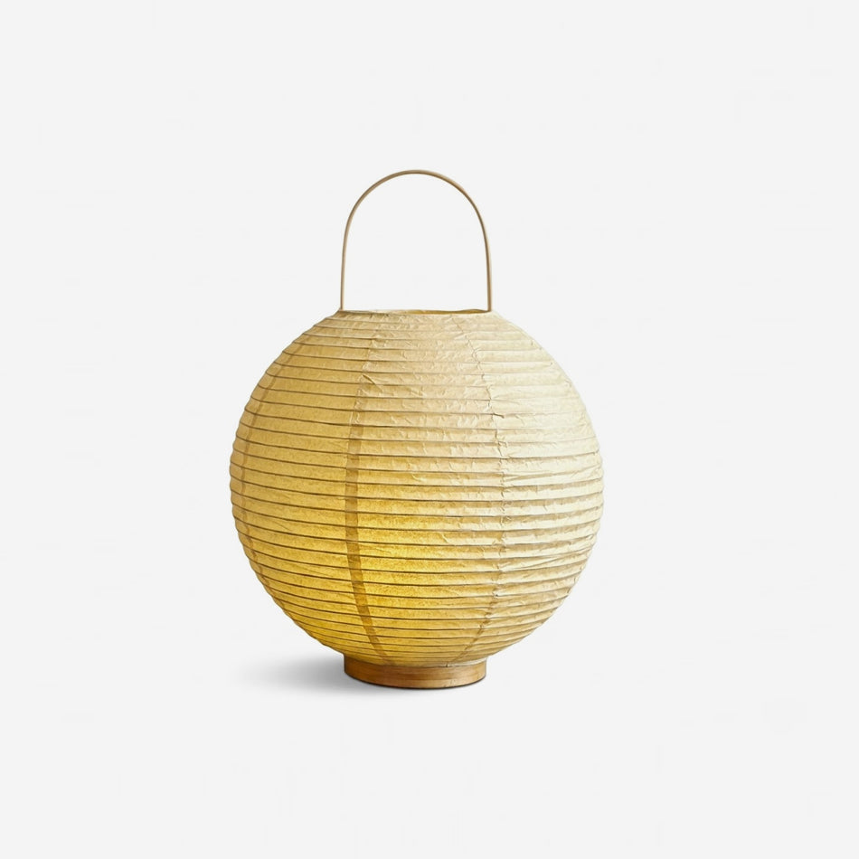 Table Lamp in Cotton Paper, Cordless LED, USB-C Rechargeable