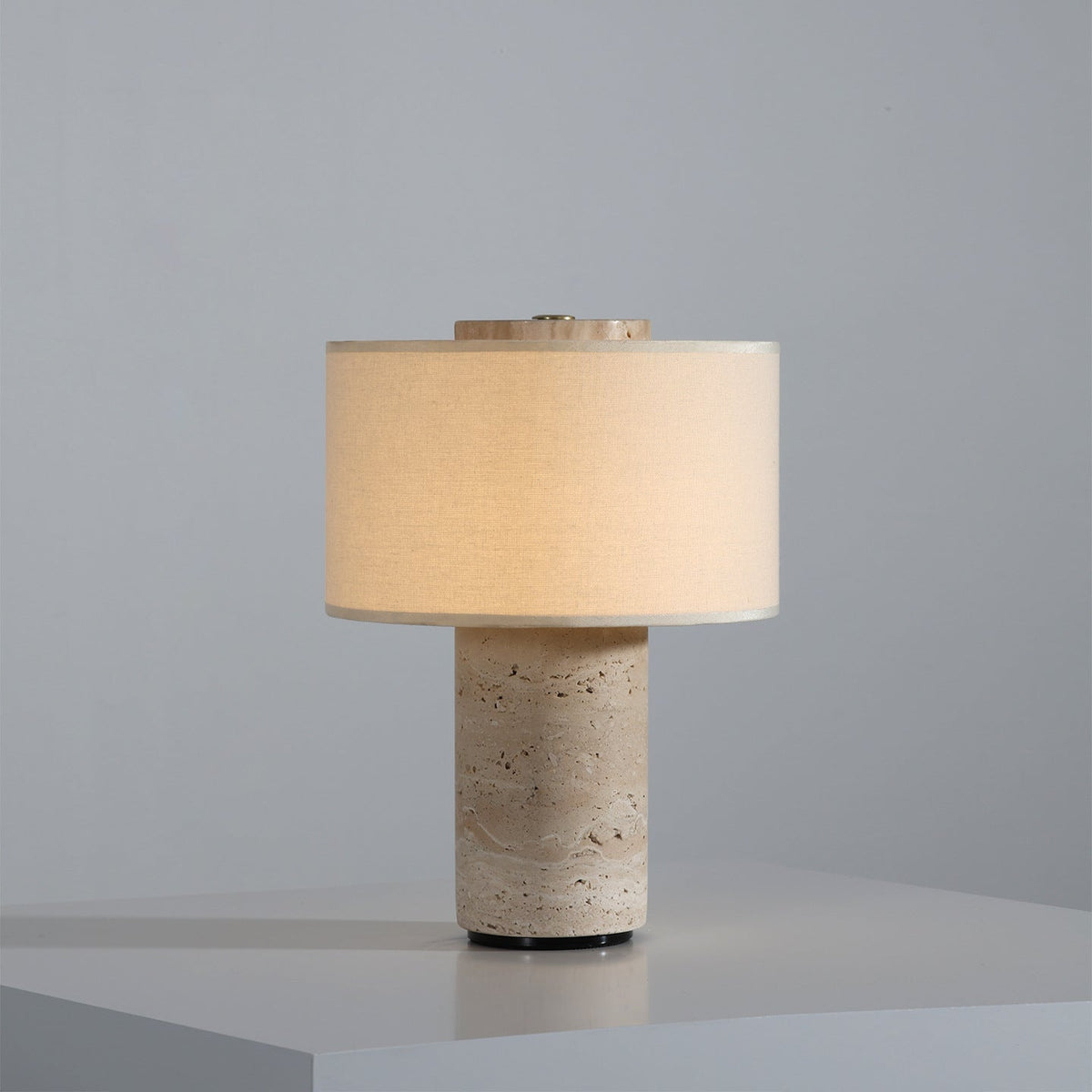 Table Lamp, Rechargeable and Dimmable with Linen Shade