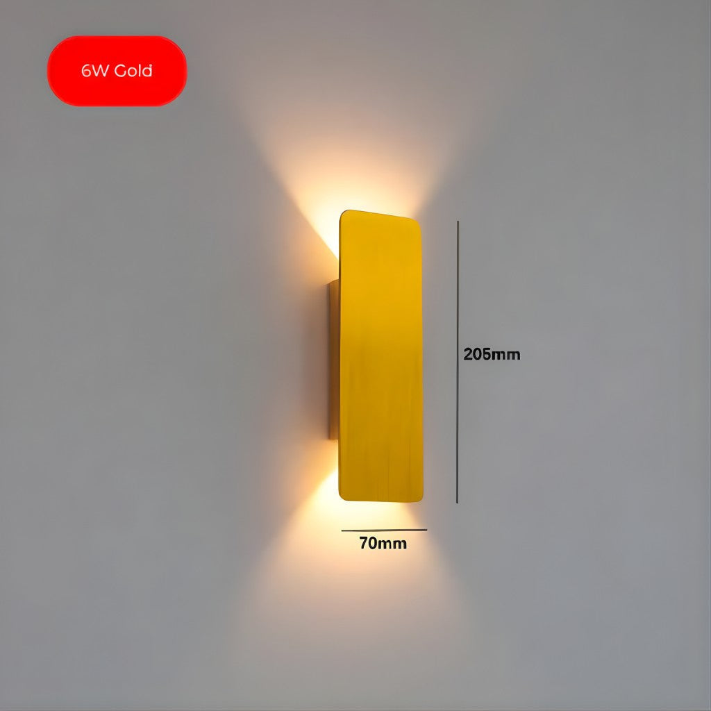 Wall Light in Aluminium, Waterproof Outdoor LED Up-and-Down Lighting