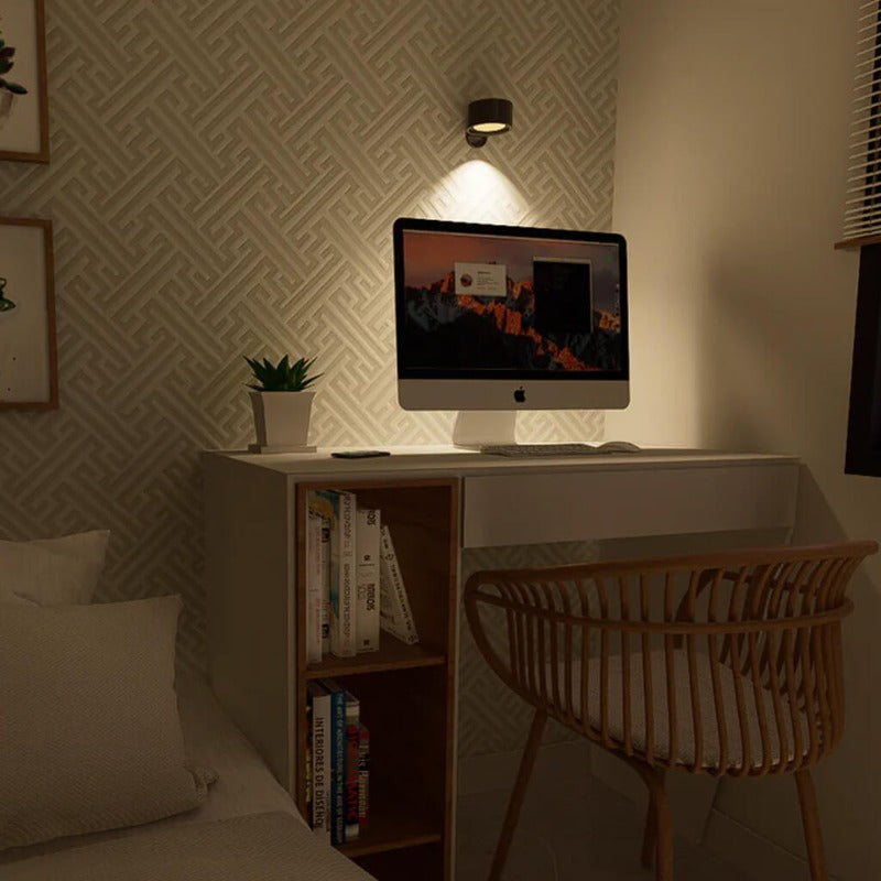 Wall Light with Aluminium Shade, Magnetic and Dimmable