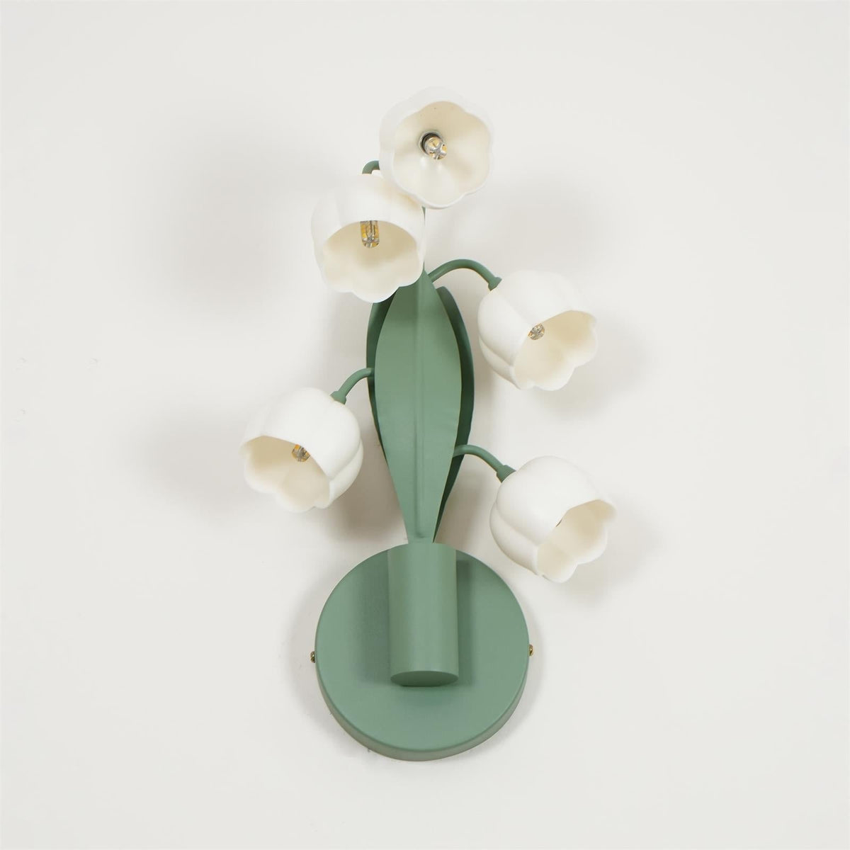 Wall Light with G4 Fitting, Floral Shades and Botanical Leaves