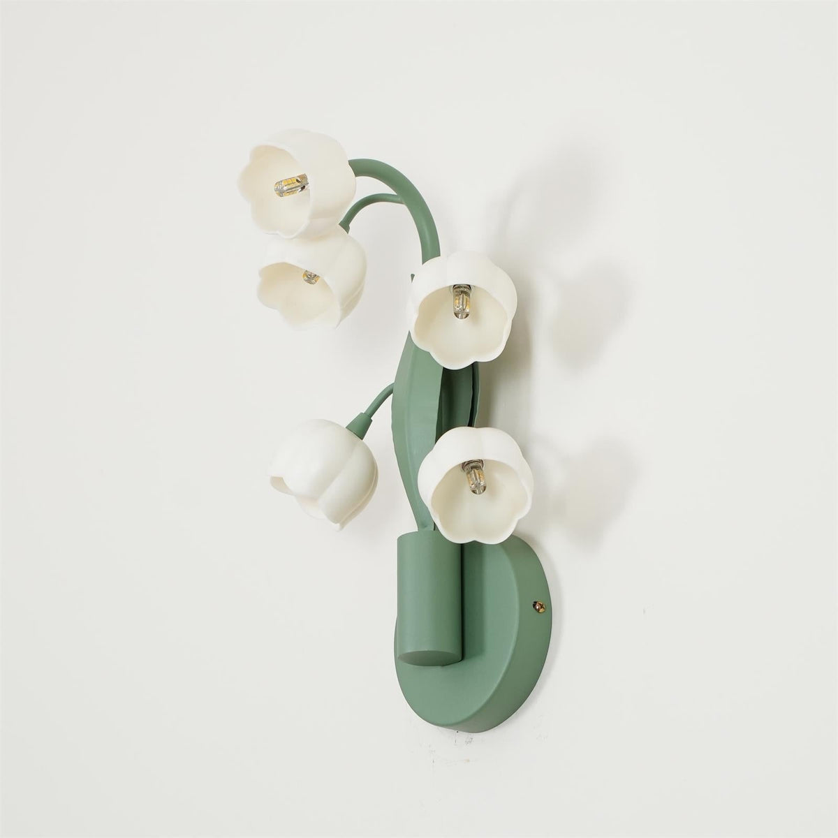 Wall Light with G4 Fitting, Floral Shades and Botanical Leaves