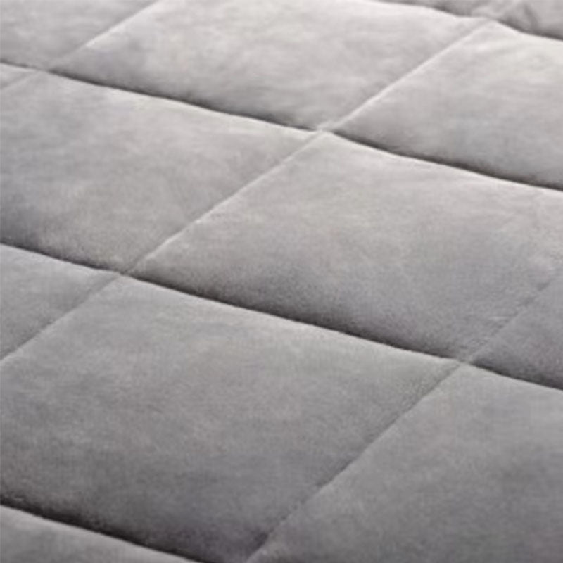 Weighted Blanket in Soft Flannel Plush with Check Quilting