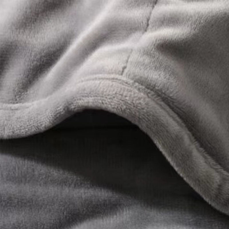 Weighted Blanket in Soft Flannel Plush with Check Quilting